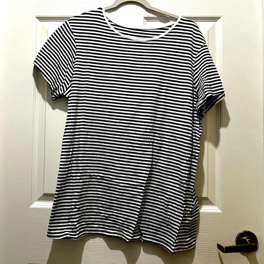 Black and white striped shirt